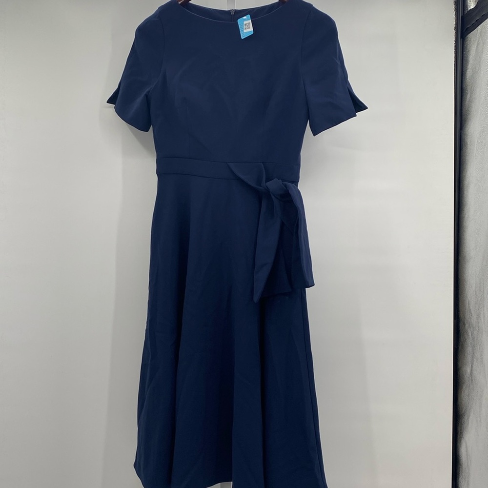 Black Halo blue dress